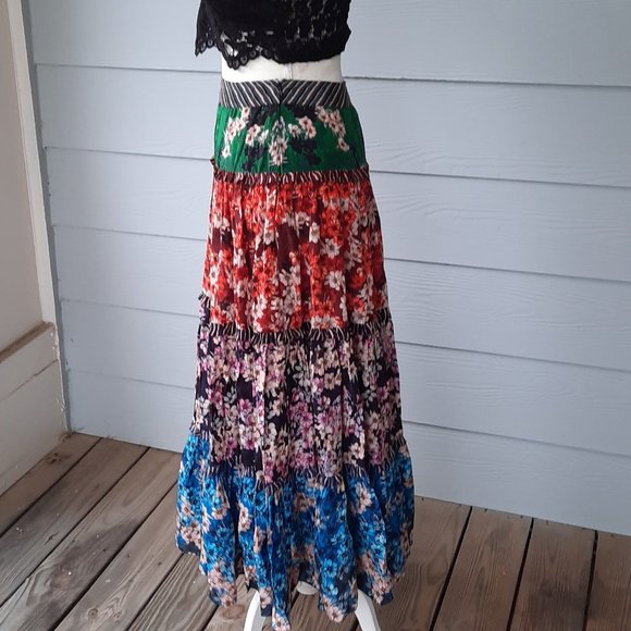COPY - Anthropologie Anarosa Tiered Maxi Skirt - Picture 5 of 6